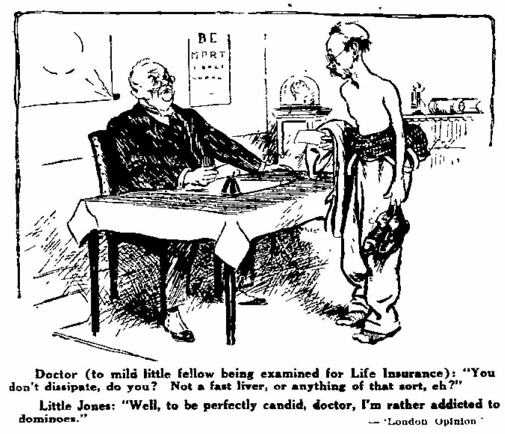 Figure 1. Domino addictions. Image: Auckland Star 23/12/1922: 4.