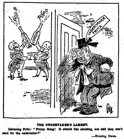 Figure 3. Hard times for the undertaker (New Zealand Herald 15/09/1923: 3) 